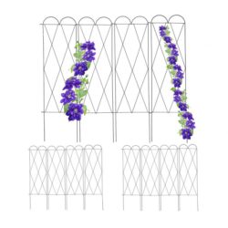 Rinkinys iš 4 sodo grotelių 127x145x1,5cm., tamsiai rudos spalvos