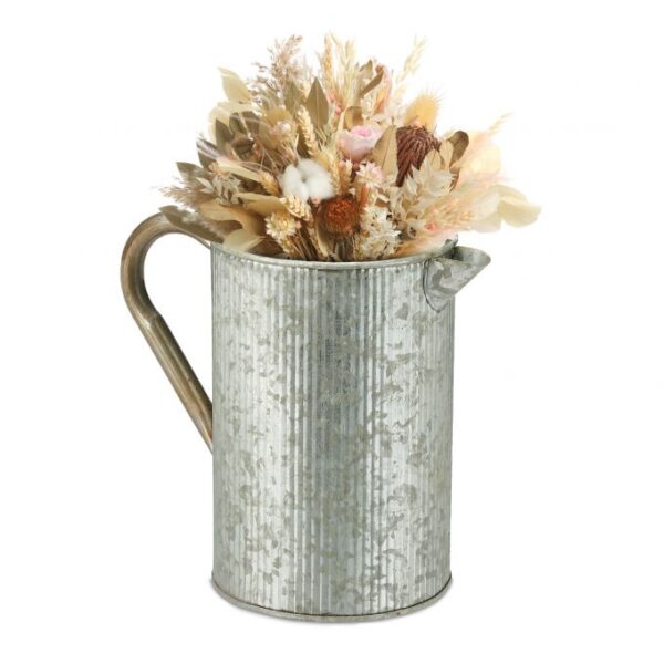 Vaza 21x24x14cm., sidabrinės spalvos