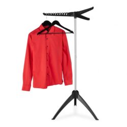 Drabužių kabykla 129x62cm., sidabrinės/juodos spalvos