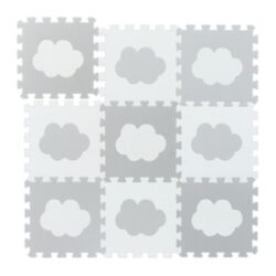 Žaidimų kilimėlis "Delionė" 91,5x91,5cm., pilkos/baltos spalvos