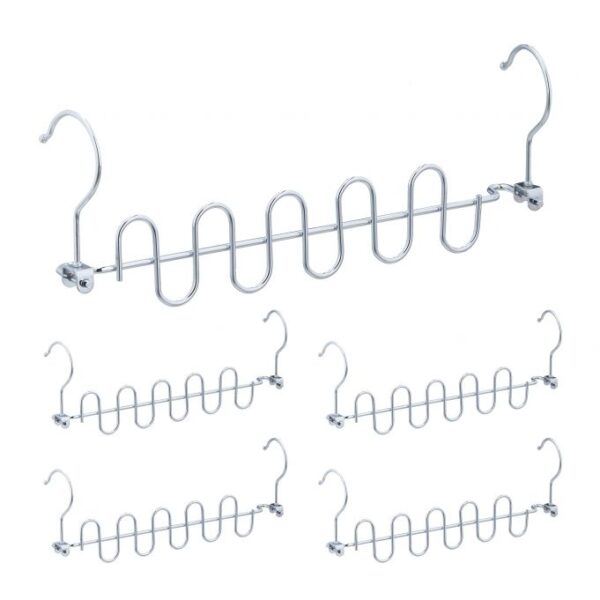 Drabužių pakabos 5vnt., sidabrinės spalvos