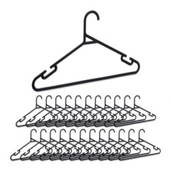 Drabužių pakabos 24vnt., juodos spalvos