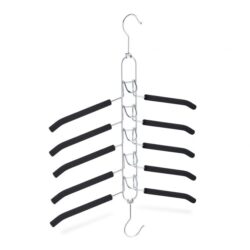 Drabužių pakaba, juodos/sidabrinės spalvos