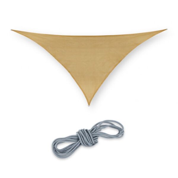 Trikampinis tentas nuo saulės 425x300x300cm., smėlio spalvos