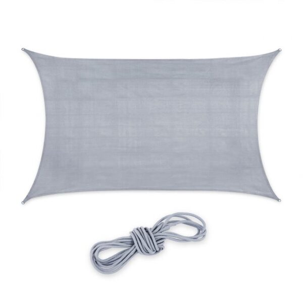 Stačiakampis tentas nuo saulės 700x500cm., šviesiai pilkos spalvos