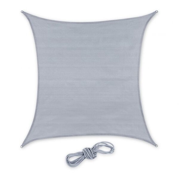 Kvadratinis tentas nuo saulės 300x300cm., pilkos spalvos