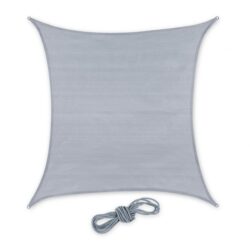 Kvadratinis tentas nuo saulės 400x400cm., pilkos spalvos