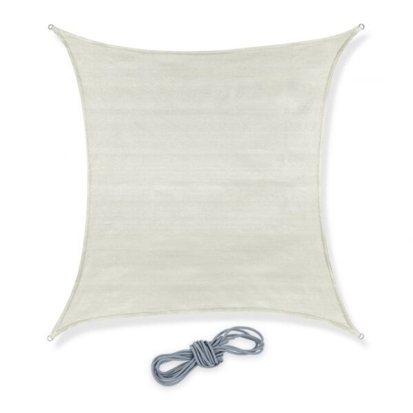 Kvadratinis tentas nuo saulės 200x200cm., baltos spalvos