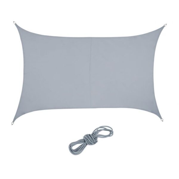 Stačiakampis tentas nuo saulės 400x300cm., pilkos spalvos