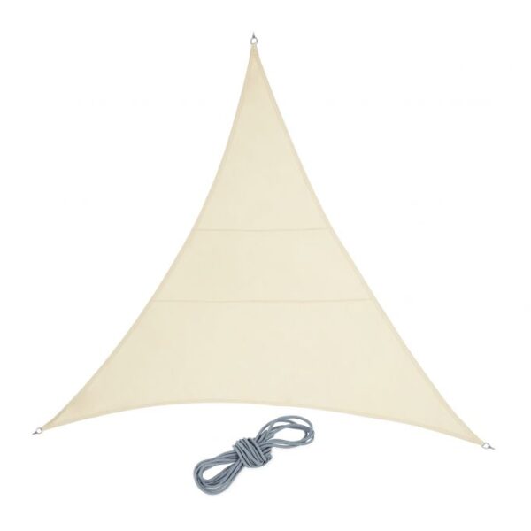 Trikampinis tentas nuo saulės 400x400x400cm., smėlio spalvos