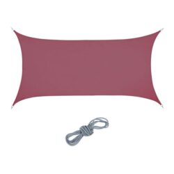 Stačiakampis tentas nuo saulės 400x200cm., tamsiai raudonos spalvos