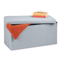 Prieškambario suoliukas 38x77x39cm., pilkos spalvos