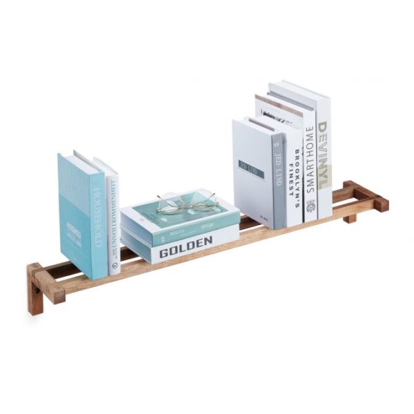 Svetainės sieninė lentyna 10x85x14,5cm., šviesiai rudos spalvos