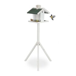 Paukščių lesyklėlė 137x68x55cm., baltos/tamsiai žalios spalvos