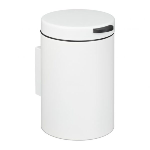 Šiukšliadėžė 25x17x23cm, 3L., baltos spalvos