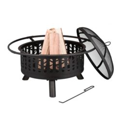 Laužavietė su grilio priedais 53x77cm., juodos spalvos