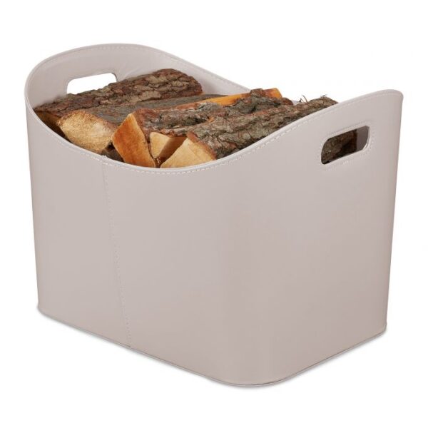 Krepšys malkos 36x53,5x41cm., pilkos spalvos