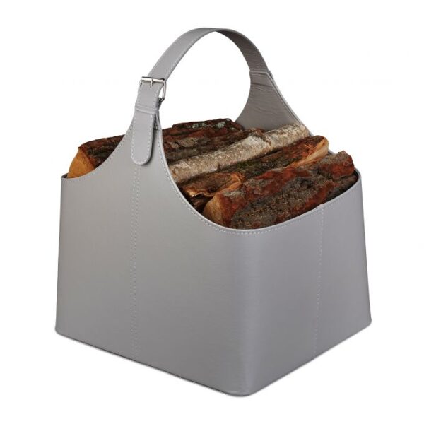 Krepšys malkos 50x36x43cm., tamsiai pilkos spalvos