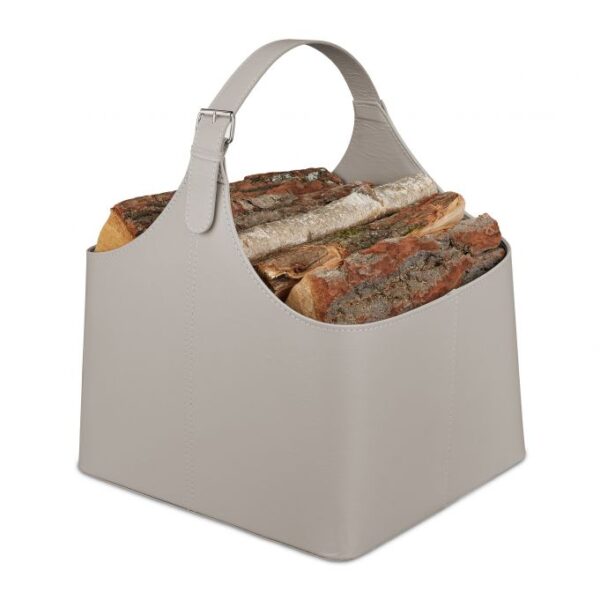 Krepšys malkos 50x36x43cm., pilkos spalvos