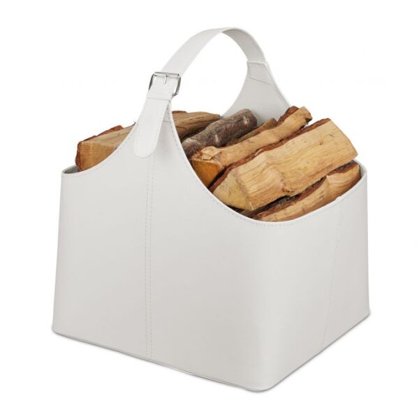 Krepšys malkos 50x36x43cm., kreminės spalvos