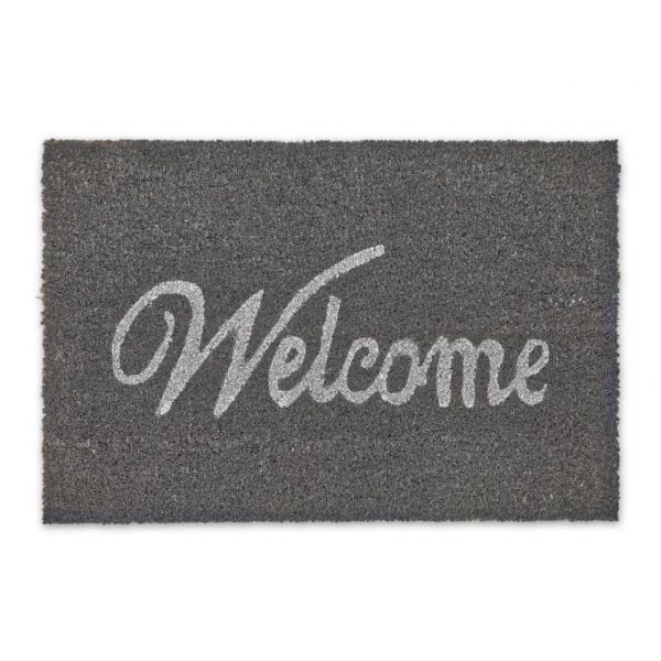 Durų kilimėlis "Welcome" 60x40 cm., pilkos spalvos