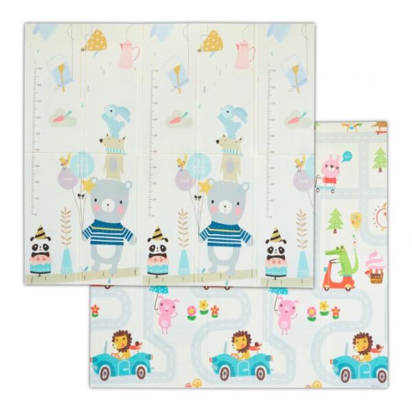 10039146_0_1_372331c77d43d4ef71938f4c7a9b265a.jpg Dvipusis kilimėlis 1,5x195x175cm., baltos/mėlynos/šviesiai rudos spalvos