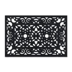 Guminis durų kilimėlis 60x40 cm., juodos spalvos