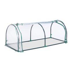 Skaidrus mini šiltnamis daigykla augalams 50x130x60cm., tamsiai žalios spalvos