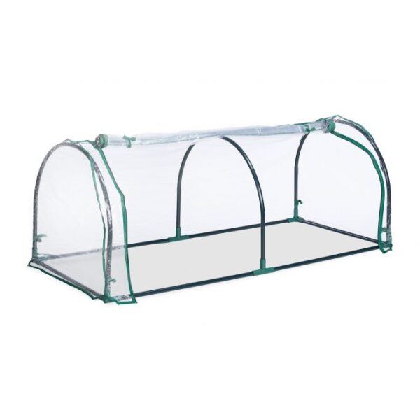 Skaidrus mini šiltnamis daigykla augalams 50x130x60cm., tamsiai žalios spalvos