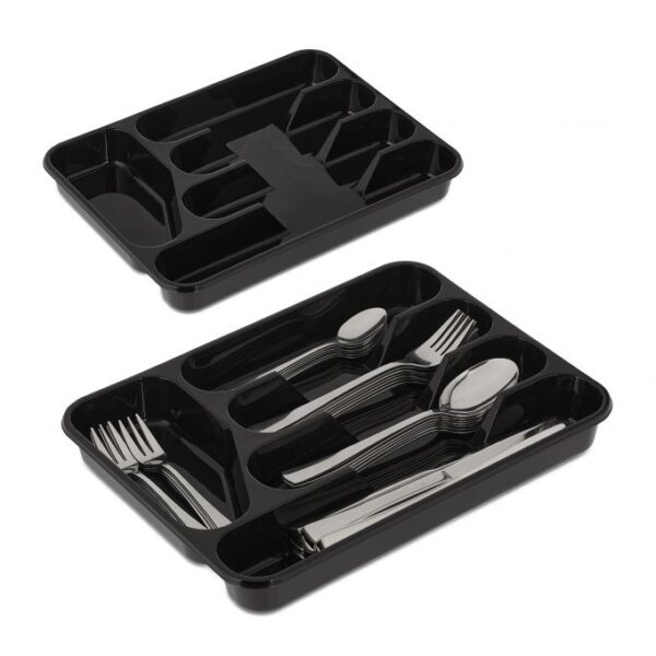 Stalo įrankių padėklas 4x24,5x32,5cm., juodos spalvos