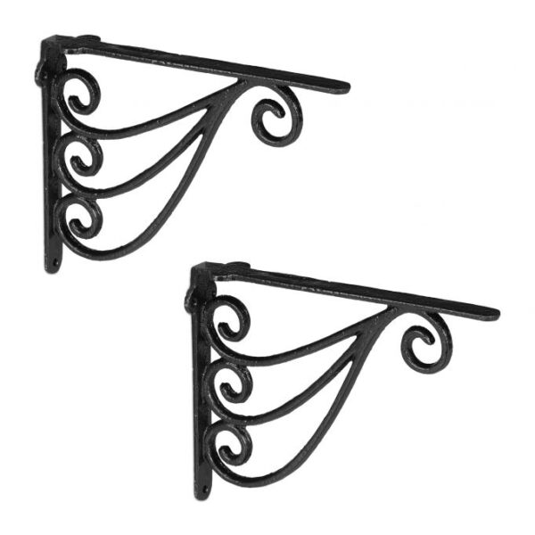 10039697_46_1_d5b8189e80dbef6a79dbf483e889334b.jpg Rinkinys iš 2 sieninių vazonų laikiklių 23,5x4x18cm., juodos spalvos