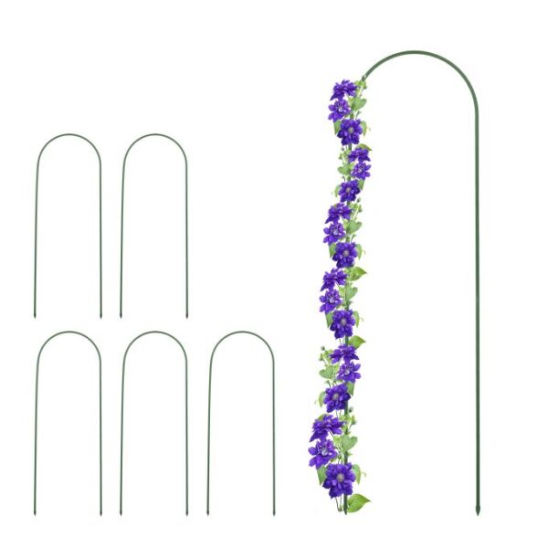 Rinkinys iš 6 sodo grotelių "Arka" 120x32x0,8cm., žalios spalvos