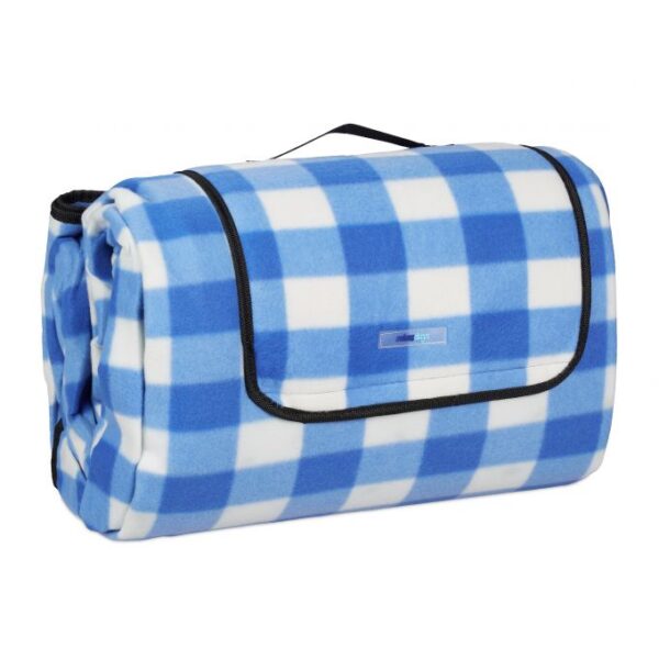 Pikniko antklodė 200x300cm., mėlynos/baltos spalvos