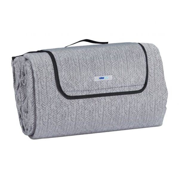 Pikniko antklodė 200x300cm., tamsiai pilkos/pilkos spalvos