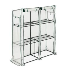 Skaidrus šiltnamis 163x144x46cm., tamsiai žalios spalvos