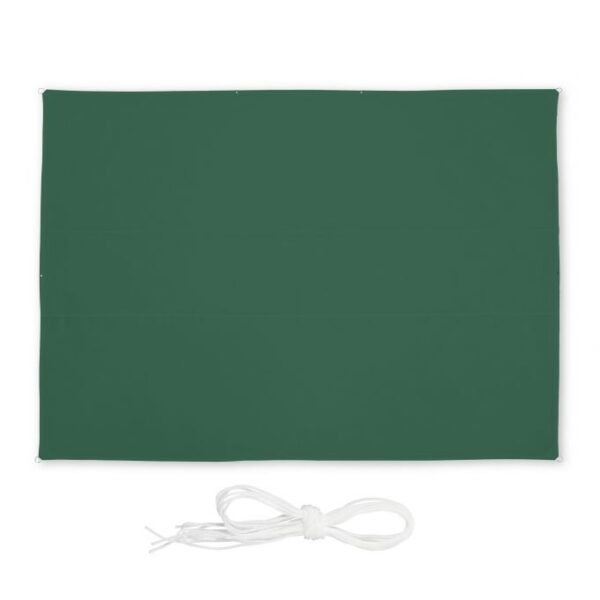 Stačiakampis tentas nuo saulės 450x350cm., tamsiai žalios spalvos