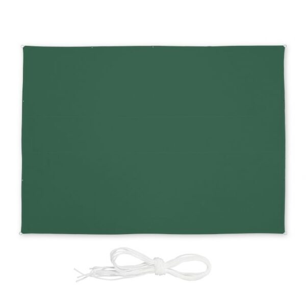 Stačiakampis tentas nuo saulės 550x450cm., tamsiai žalios spalvos