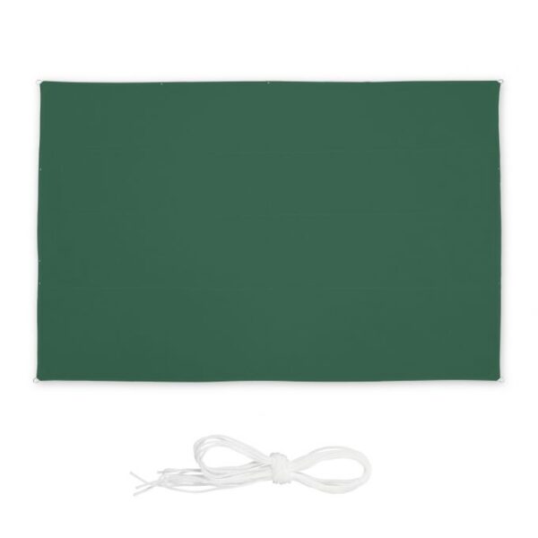 Stačiakampis tentas nuo saulės 600x500cm., tamsiai žalios spalvos