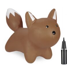 Pripučiamas žaislas "Lapė" 42x70x28cm., rudos/juodos/baltos spalvos