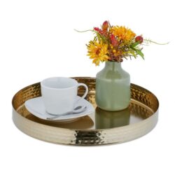 Padėklas 4x32cm., auksinės spalvos