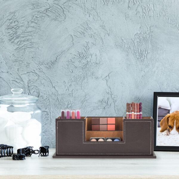 Grey room with makeup table