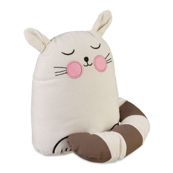 Durų atrama "Katė", tamsiai rudos spalvos