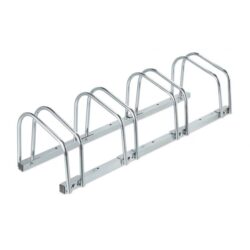 Dviračių stovas 4 vietų 27x100x33cm., sidabrinės spalvos