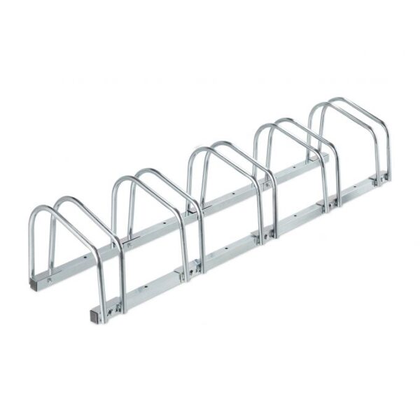 10043632_0_1_3fc2b938ed45e43b11e0a73364ffa113.jpg Dviračių stovas 5 vietų 27x130x33cm., sidabrinės spalvos