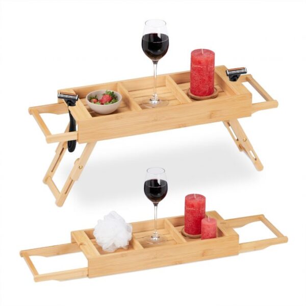 Vonios staliukas 27x20,5x67,5cm., šviesiai rudos spalvos