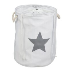 Skalbinių krepšelis 56x42,5cm, 60L., baltos/pilkos/kreminės spalvos