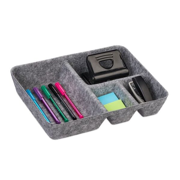 Daiktų laikymo dėžė 6,5x32x25cm., pilkos spalvos