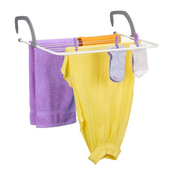 Pakabinama skalbinių džiovykla 15x63x67cm., baltos/pilkos spalvos