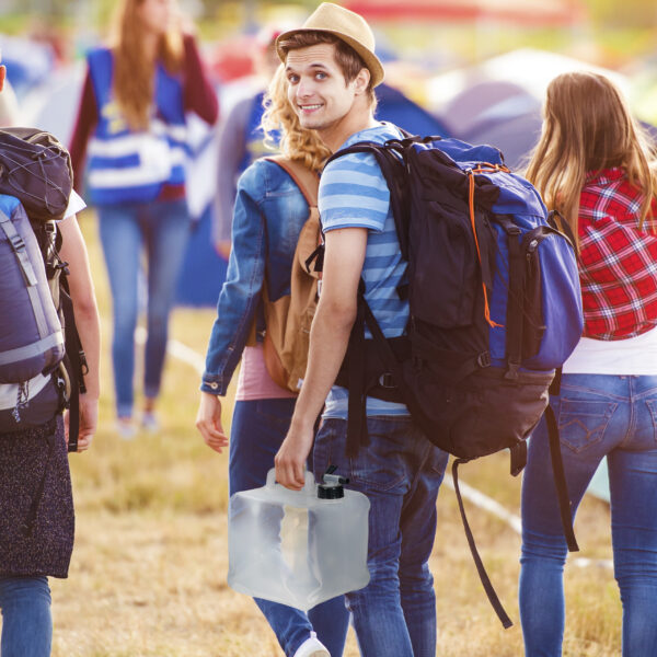 Beautiful teens at summer festival