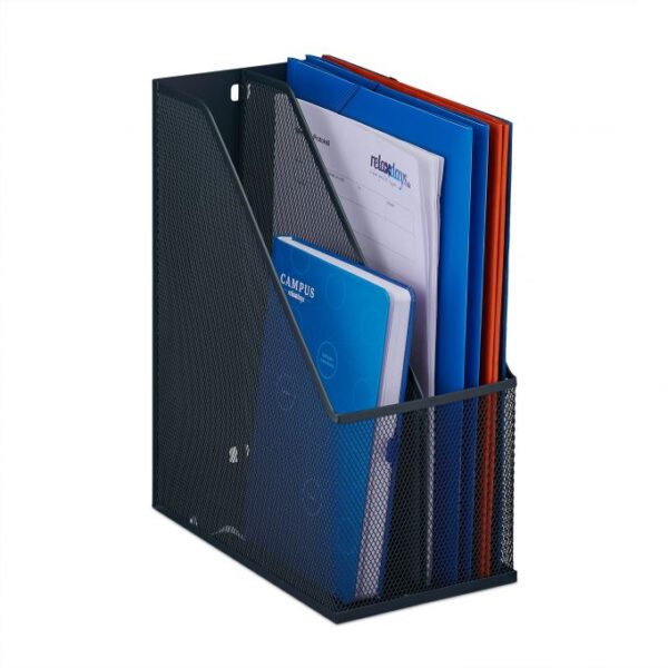 Dokumentų stovas 31,5x14,5x25 cm., juodos spalvos